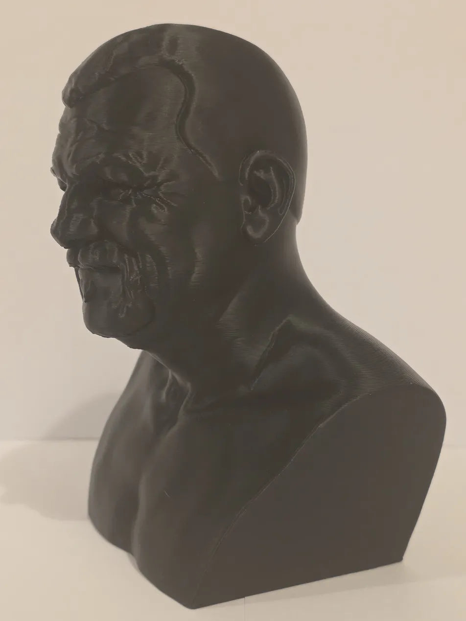 Personalised 3D printed portrait bust memorial sculpture UK